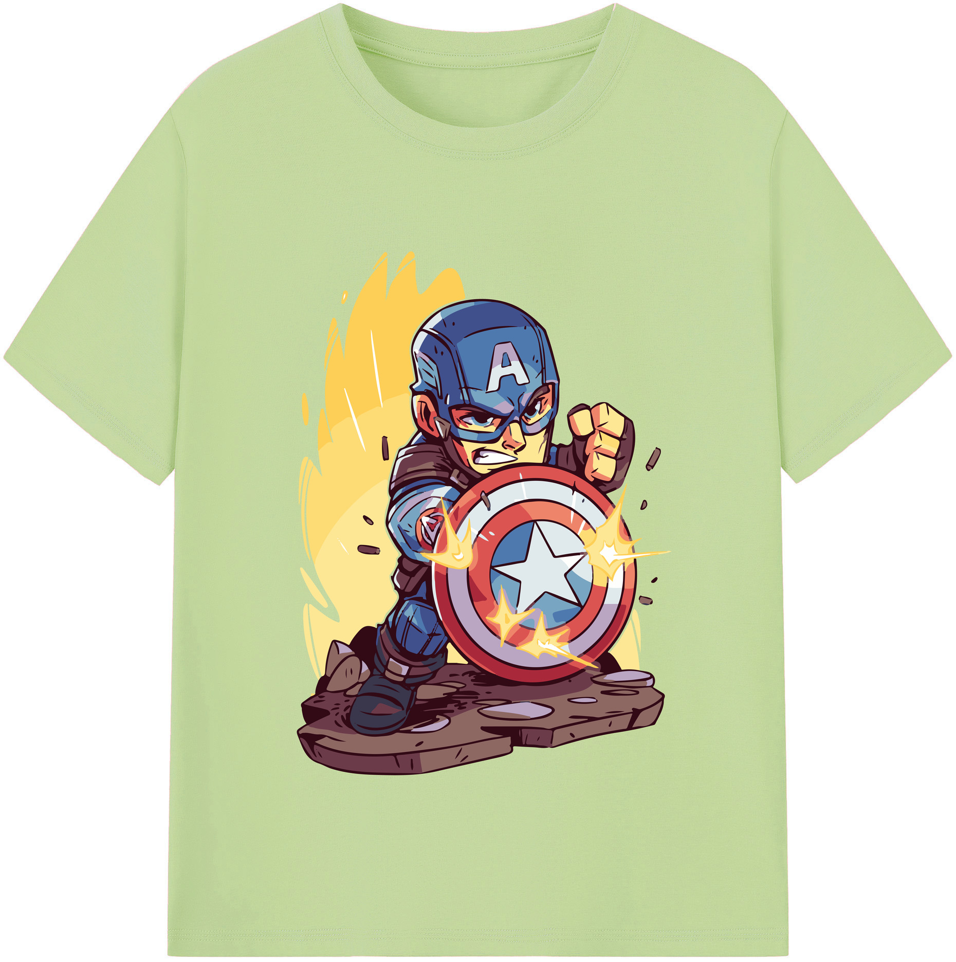 （画像用） アベンジャーズ The Avengers 綿100％半袖Tシャツ（フロントプリント）